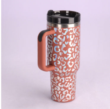 Tumbler With Handle and Straw