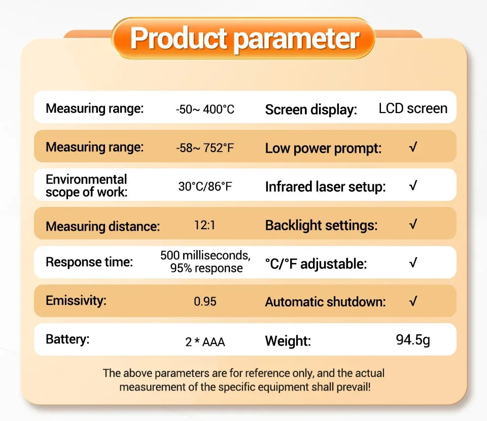 Infrared Thermometer Hygrometer